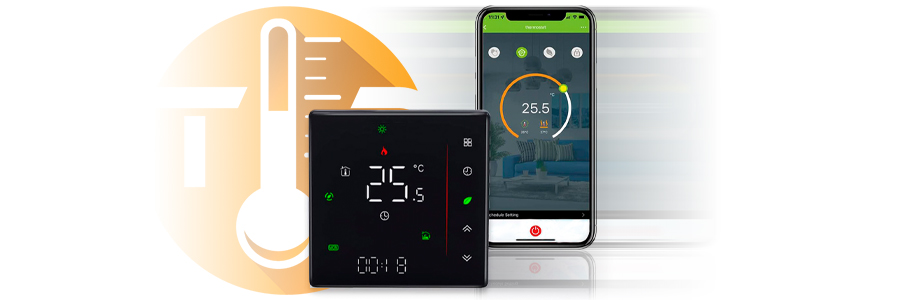 Termostato digital inteligente para hogar